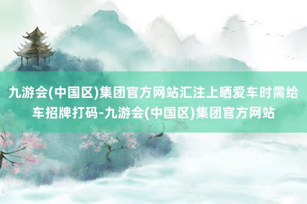 九游会(中国区)集团官方网站汇注上晒爱车时需给车招牌打码-九游会(中国区)集团官方网站