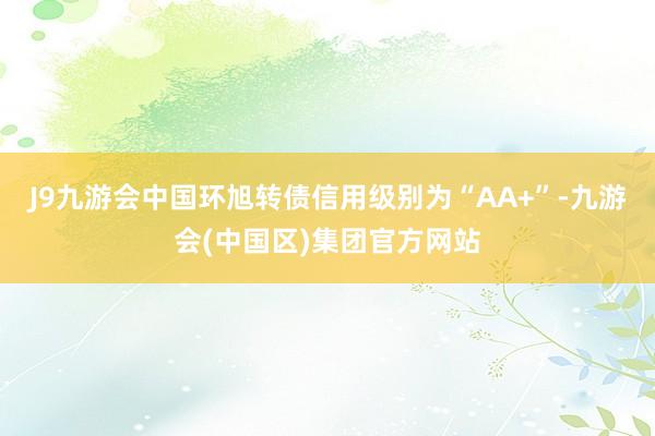 J9九游会中国环旭转债信用级别为“AA+”-九游会(中国区)集团官方网站